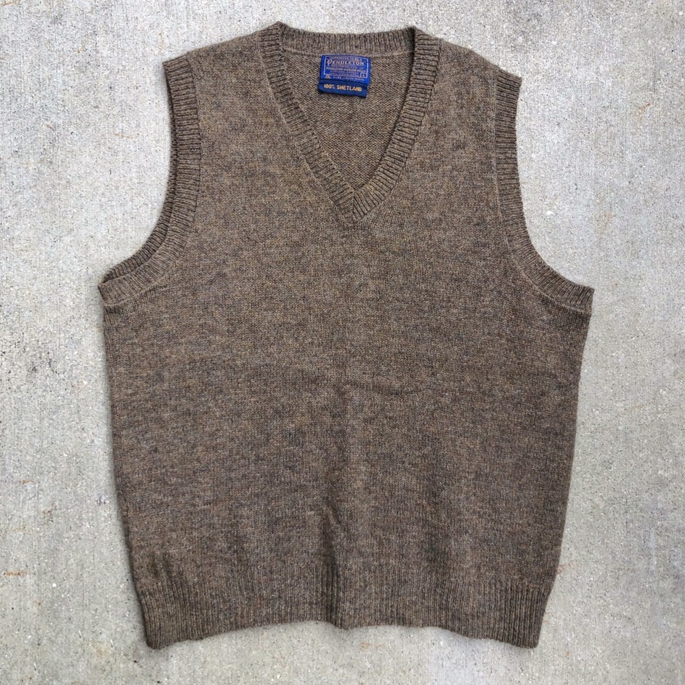 Vintage Pendleton Sleeveless V-Neck Sweater
